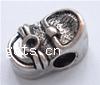 Zinc Alloy European Beads, Shoes, plated, without troll nickel free Approx 4.5mm 