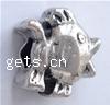 Zinc Alloy European Beads, Fish, plated, without troll nickel free Approx 5mm 