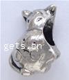 Zinc Alloy European Beads, Animal, plated, without troll nickel free Approx 5mm 