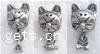 Zinc Alloy European Pendants, Cat Approx 4.5mm 