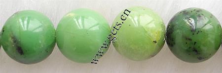 Australia Chrysoprase Bead, Round, natural, more sizes for choice, Grade A, Length:15 Inch, Sold By Strand