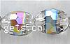 Abalorios de Cristal con Forma Oval, Óvalo, chapado en colorido, más tamaños para la opción & hecho a mano facetas, longitud:13 Inch, Vendido por Sarta