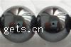 Magnetische Perlen, Magnetische Hämatit, rund, keine, Grade A, 9mm, Länge:16 ZollInch, 45PCs/Strang, verkauft von Strang