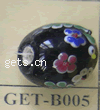 Handmade Lampwork Beads, Oval 