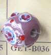 Handmade Lampwork Beads, Flat round, 19x20mm, Sold by PC
