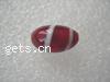 Handmade Lampwork Beads, Oval, 9x8mm, Sold by PC