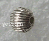 Zinc Alloy Spacer Beads, Round, plated Approx 1.5mm 