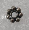 Perles intercalaires en alliage de zinc, fleur, Placage, plus de couleurs à choisir Environ 2mm Vendu par sac