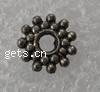 Zinc Alloy Spacer Beads, Flower, plated nickel, lead & cadmium free, Grade A Approx 