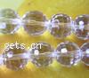 Round Crystal Beads, handmade faceted 8mm .7 Inch 