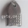 Eisen Endkappe, Rechteck, plattiert, keine, 6x10mm, 10000PCs/Tasche, verkauft von Tasche