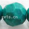 Synthetic Malachite Beads, Round, faceted, 4mm Inch 