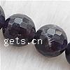 Natürliche Amethyst Perlen, rund, Februar Birthstone & facettierte, 14mm, Länge:15 ZollInch, ca. 27PCs/Strang, verkauft von Strang