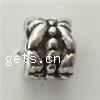 Zinc Alloy European Beads, Rondelle, plated, without troll Approx 6mm 