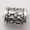 Zinc Alloy European Beads, Tube, plated Approx 3mm 