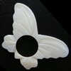 Carved Shell Pendants, Butterfly Approx 18mm 