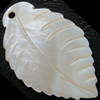 Carved Shell Pendants, Leaf 