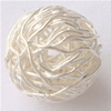 Sterling Silver Hollow Beads, 925 Sterling Silver, Round, plated 