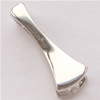 Sterling Silver Pinch Bail, 925 Sterling Silver, plated 
