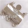 Sterling Silver Box Clasp, 925 Sterling Silver, Rectangle  & smooth 