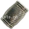 Zinc Alloy European Beads, Tube, plated lead & nickel free Approx 6mm, Approx 