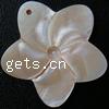 Carved Shell Pendants, Flower Approx 10mm 