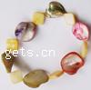 Dyed Shell Bracelet, 10-14mm Approx 7 Inch 