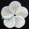Natural Freshwater Shell Beads, Flower, Carved Grade A, 20mm 