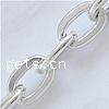 Aluminum Oval Chain, plated nickel, lead & cadmium free m 