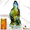 Lampwork Decoration, Buddha, kwan-yin shape, colored glaze lampwork, 90X70X190mm, Sold by PC