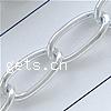 Aluminum Twist ovale Kette, Aluminium, keine, frei von Nickel, Blei & Kadmium, 15x7.2x1.5mm, 100m/Menge, verkauft von Menge
