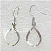 Sterling Silver Hook Earwire, 925 Sterling Silver, sterling silver earring hook, plated 