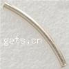 Sterling Silver Tube Beads, 925 Sterling Silver, plated, smooth Approx 2mm 