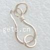 Sterling Silver Hook and Eye Clasp, 925 Sterling Silver, plated 