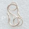 Sterling Silver S Hook Clasp, 925 Sterling Silver, plated, smooth Approx 4mm 