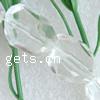 Perlas de cristal de pepita, Pepitas, facetas, más colores para la opción, 19.5x14.5mm, longitud:13 Inch, 20PCs/Sarta, Vendido por Sarta