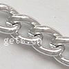 Aluminum Twist Oval Chain, plated nickel, lead & cadmium free m [