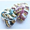Gold Foil Lampwork Beads, Heart, more colors for choice, 20x10mm, Sold by PC