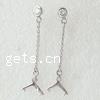 Sterling Silver Earring Drop Component, 925 Sterling Silver 