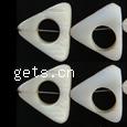 Natural Freshwater Shell Beads, Triangle Approx 8mm Approx 15 Inch 