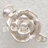 Sterling Silver Box Clasp, 925 Sterling Silver, Flower, plated, layered & single-strand 