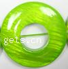 Painted Shell Beads, Donut 20mm Approx 15 Inch 