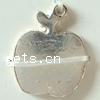 Zinc Alloy Fruit Shape Pendants, Apple, plated nickel, lead & cadmium free 