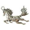 Zinc Alloy Animal Pendants, Horse, plated lead & nickel free Approx 