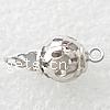 Sterling Silver Box Clasp, 925 Sterling Silver, Round, plated, single-strand 8.5mm Approx 2mm 