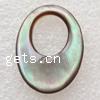 Oval Shell Finding 25x18x3mm