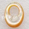 Finding Oval Yellow Shell 25x18x5mm