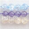 Crackle Glass Beads, Round 8mm Inch, Approx 