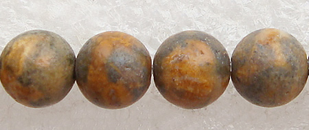 Leopard Skin Stone Bead, Round, more sizes for choice, Length:15 Inch, Sold By Strand