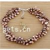 Cultured Freshwater Pearl Bracelets, brass lobster clasp , 6--7mm,6--7mm,6--7mm .5 Inch 